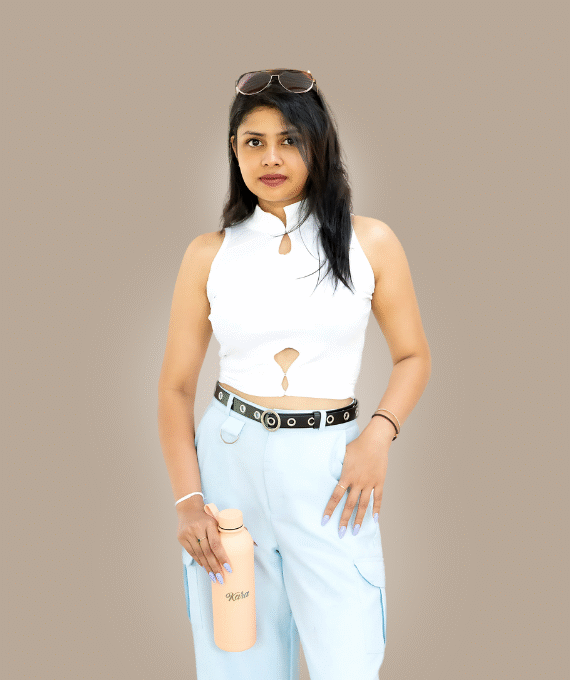 White Cutout Ribbed Top