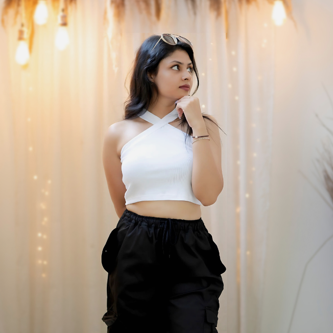 White Cross Sculpt Tank - Image 2