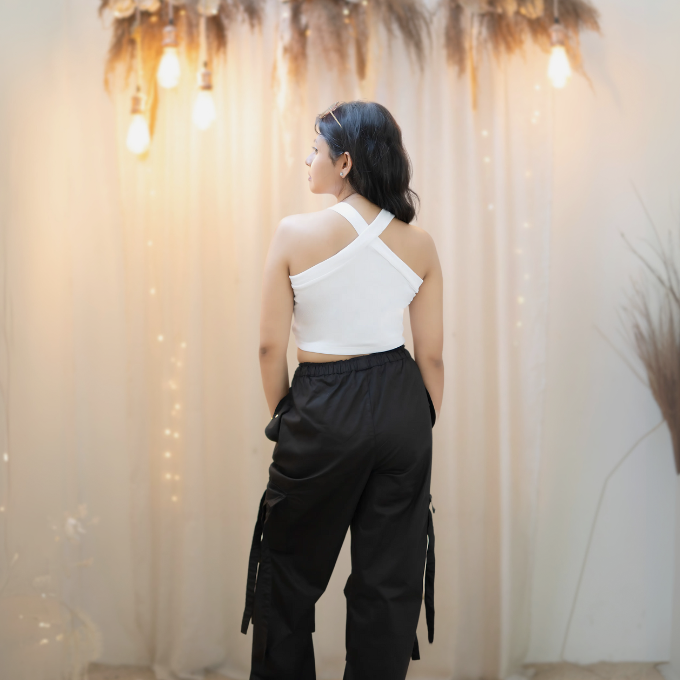 White Cross Sculpt Tank - Image 3